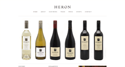 Desktop Screenshot of heronwines.com