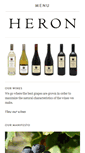 Mobile Screenshot of heronwines.com